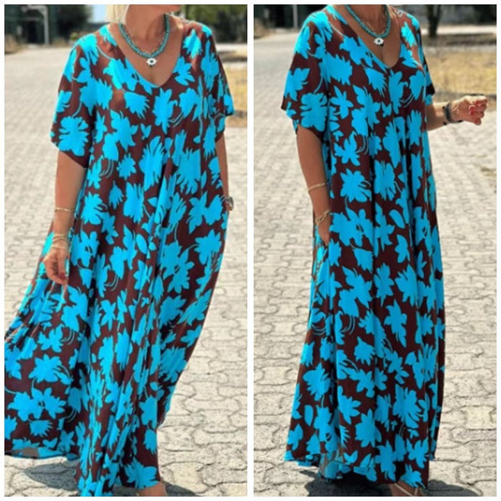 Solene | V-Neck Long Dress