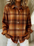 Women's Plaid Button Down Shirt