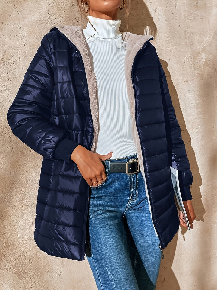 TALIA - FLEECE-LINED QUILTED PUFFER COAT 3