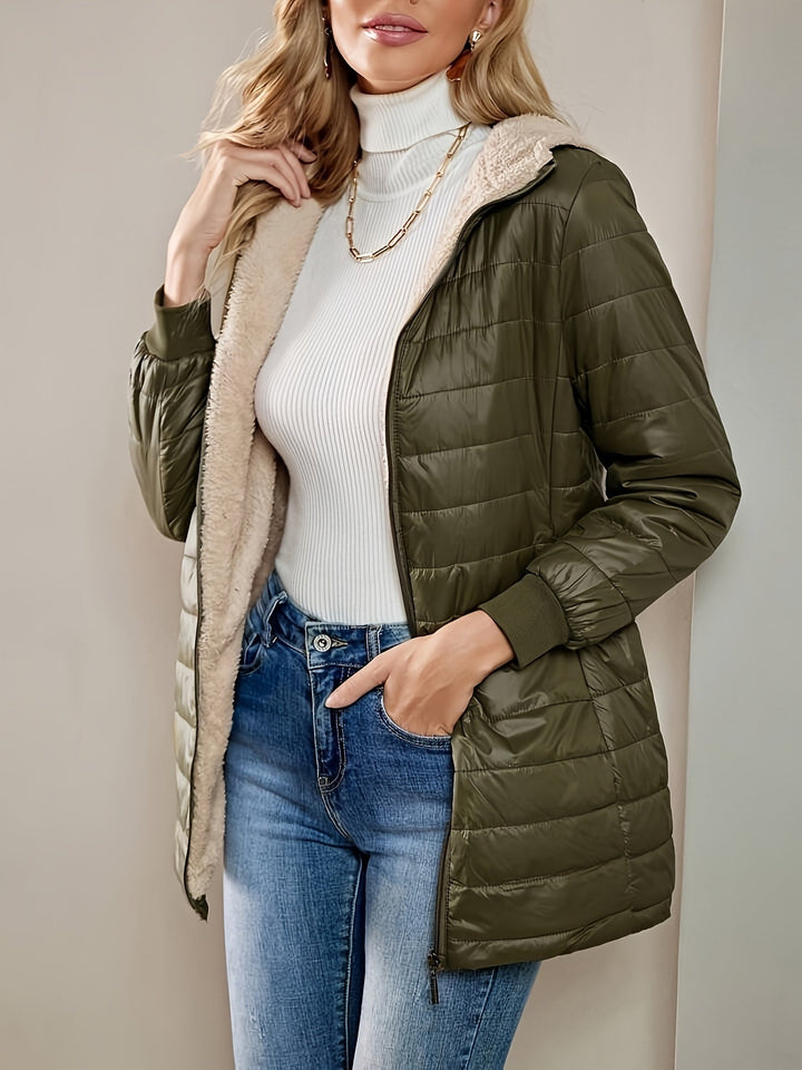 TALIA - FLEECE-LINED QUILTED PUFFER COAT 5