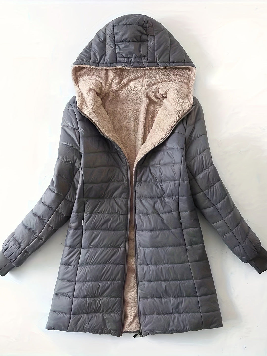 TALIA - FLEECE-LINED QUILTED PUFFER COAT 6