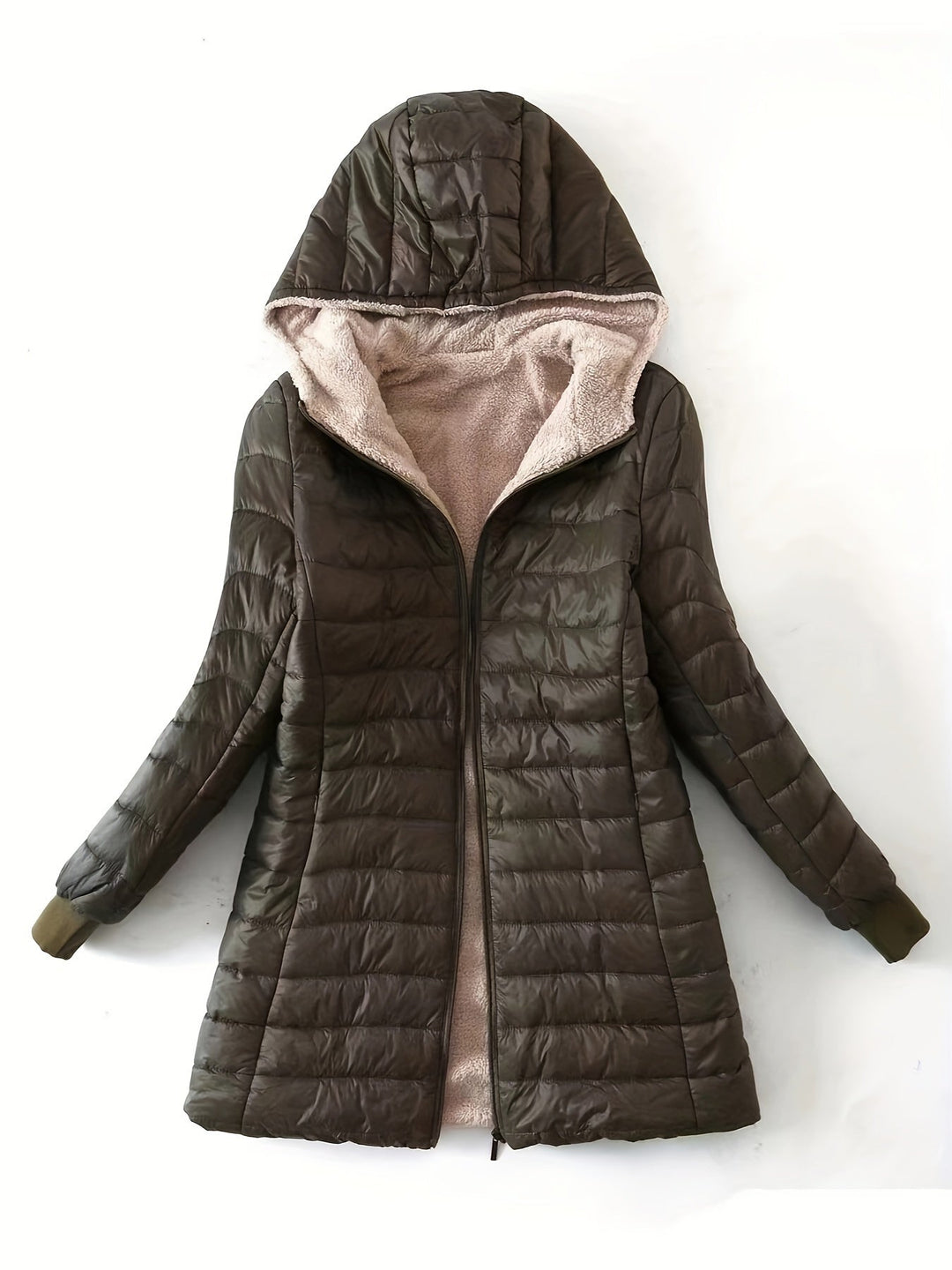 TALIA - FLEECE-LINED QUILTED PUFFER COAT 7