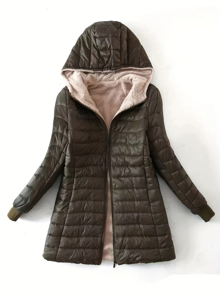 TALIA - FLEECE-LINED QUILTED PUFFER COAT 7