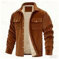 Thaddee | Men's Sherpa Lined Corduroy Shirt Jacket