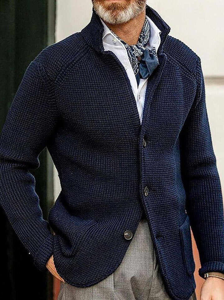 THATCHER - WAFFLE KNIT BUTTON CARDIGAN 6