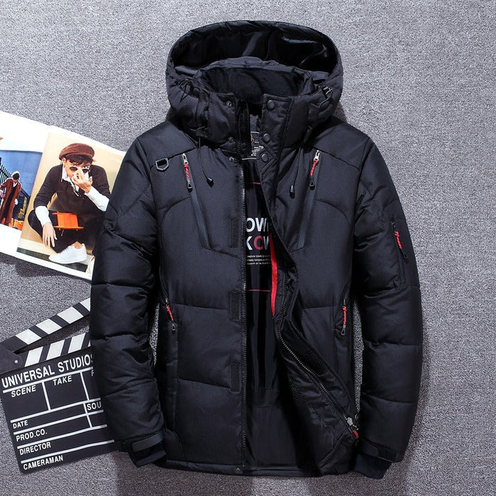 THEO | MEN'S HOODED QUILTED DOWN WINTER JACKET 2