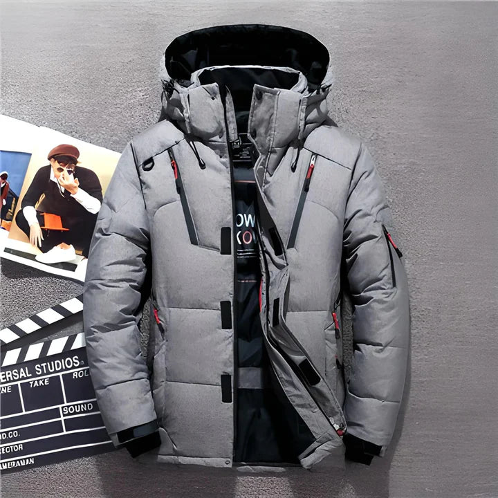 THEO | MEN'S HOODED QUILTED DOWN WINTER JACKET 5