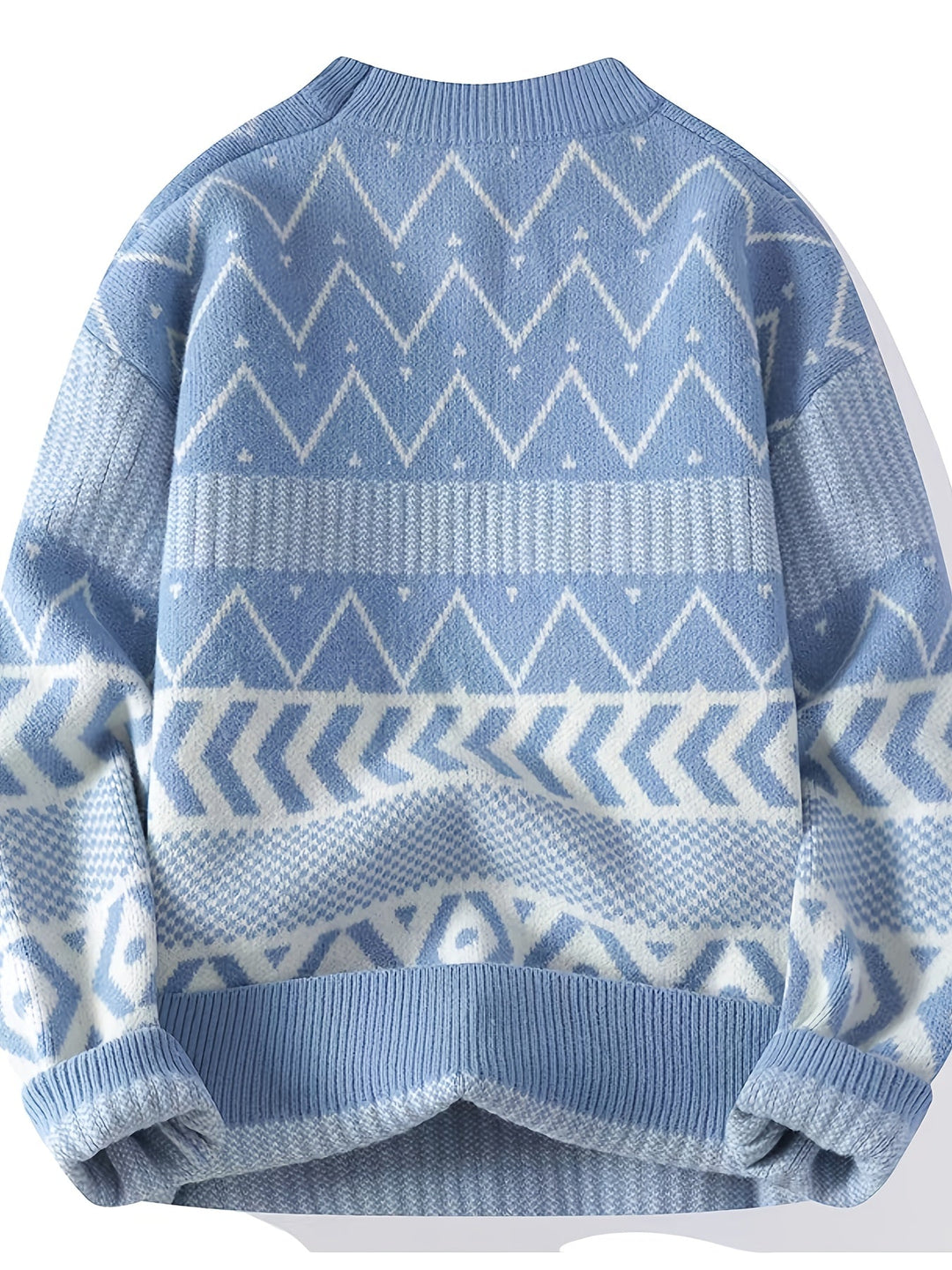 THEOPHILE | MEN'S NORDIC CREW NECK WINTER SWEATER 4