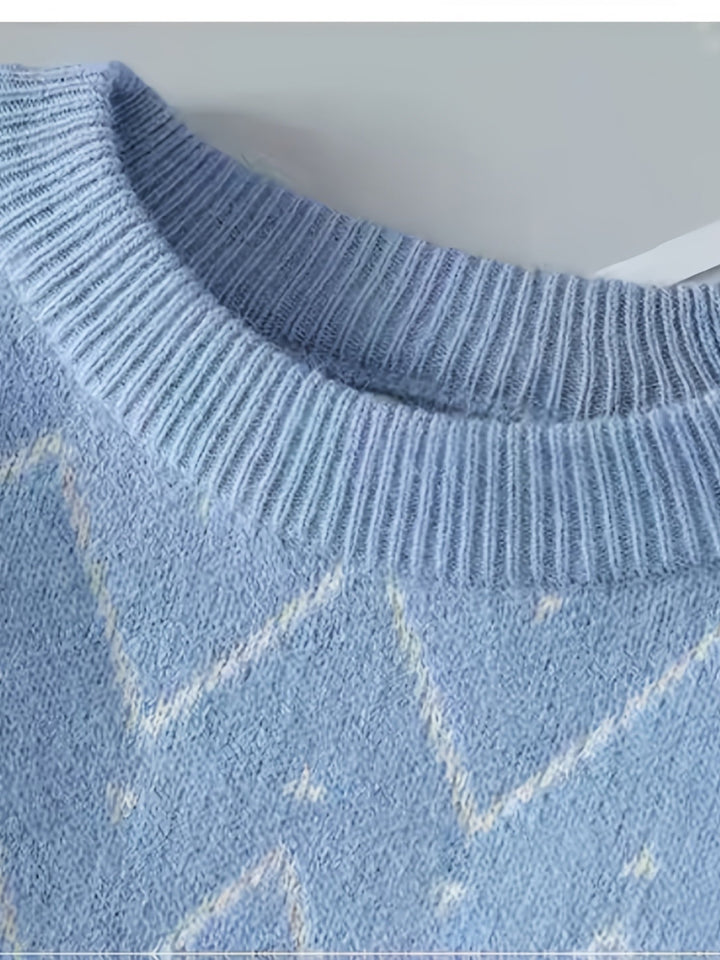 THEOPHILE | MEN'S NORDIC CREW NECK WINTER SWEATER 5