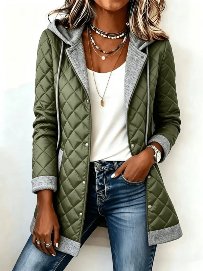 THERESE | WOMEN'S HOODED QUILTED LIGHTWEIGHT JACKET 2