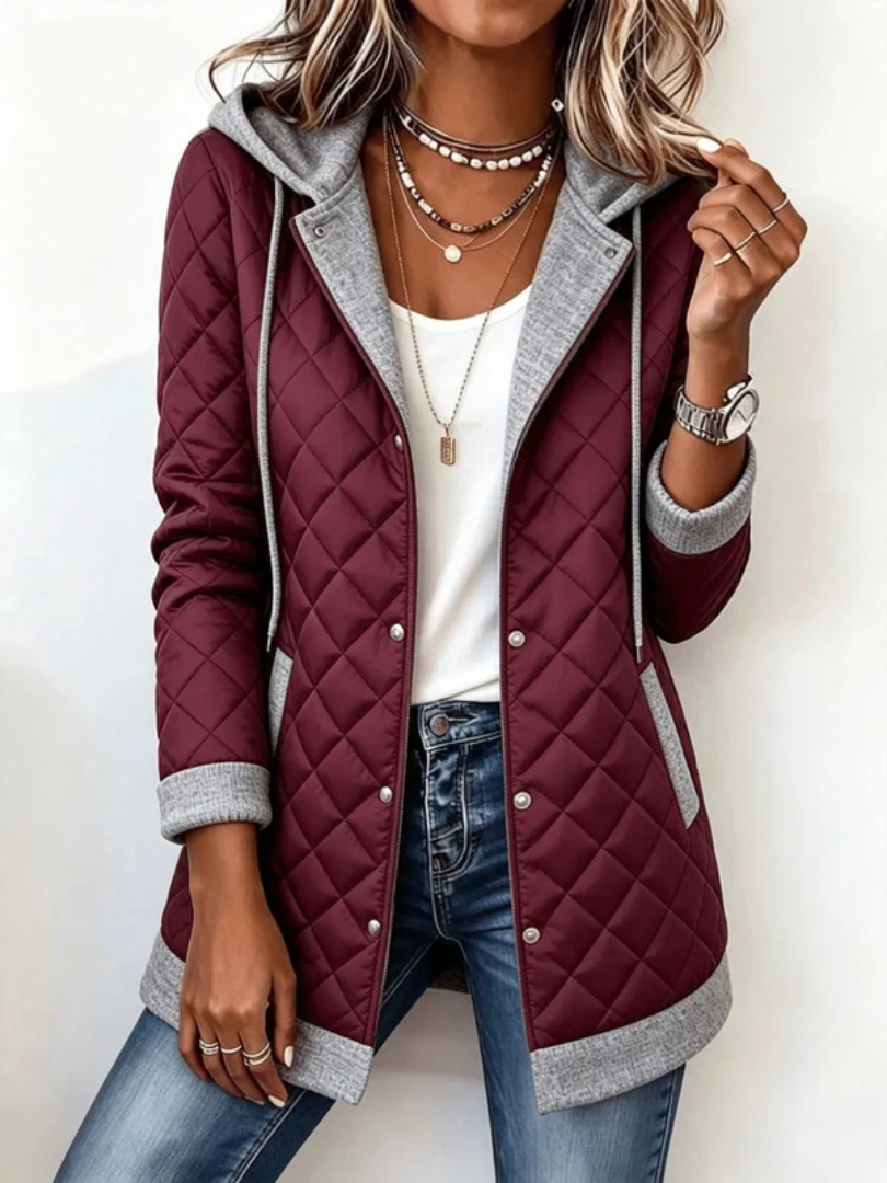 THERESE | WOMEN'S HOODED QUILTED LIGHTWEIGHT JACKET 4