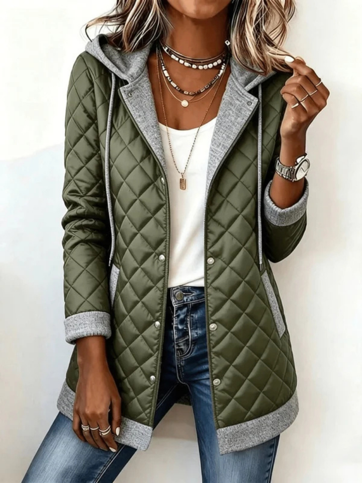 THERESE | WOMEN'S HOODED QUILTED LIGHTWEIGHT JACKET 9