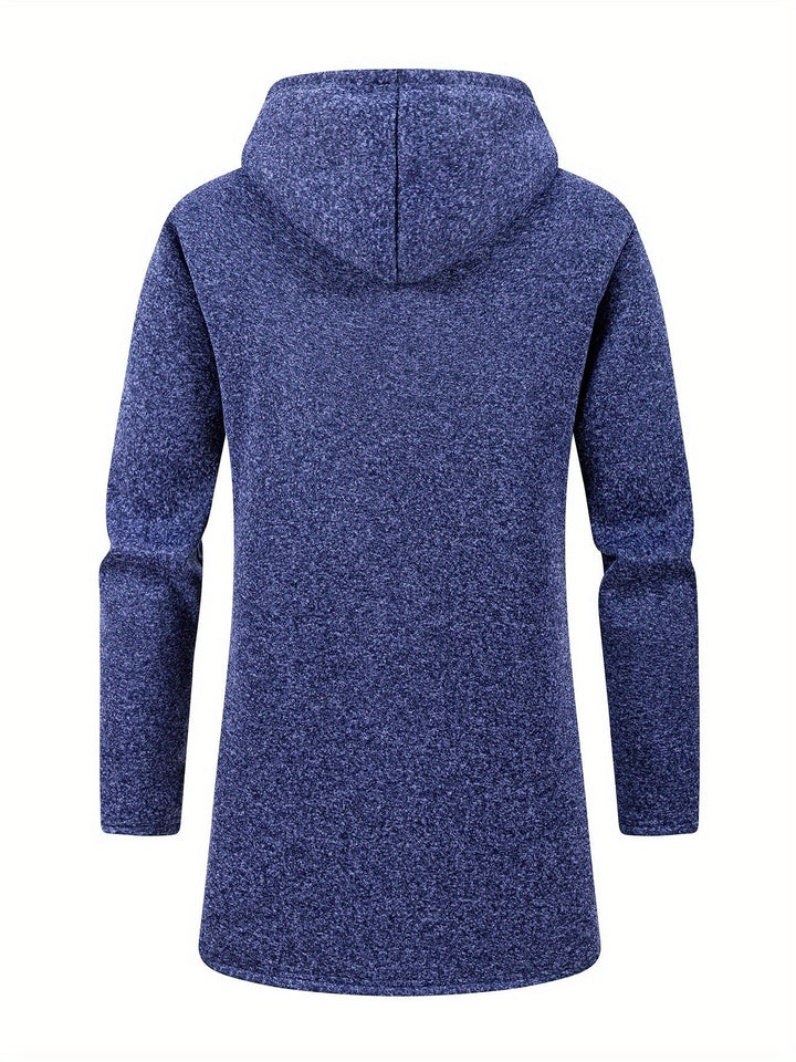 TOBIAS - MARLED KNIT HOODED LONGLINE COAT 2