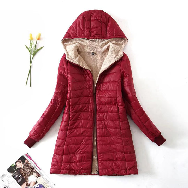 URSULE | WOMEN'S LONG HOODED QUILTED PUFFER COAT 1