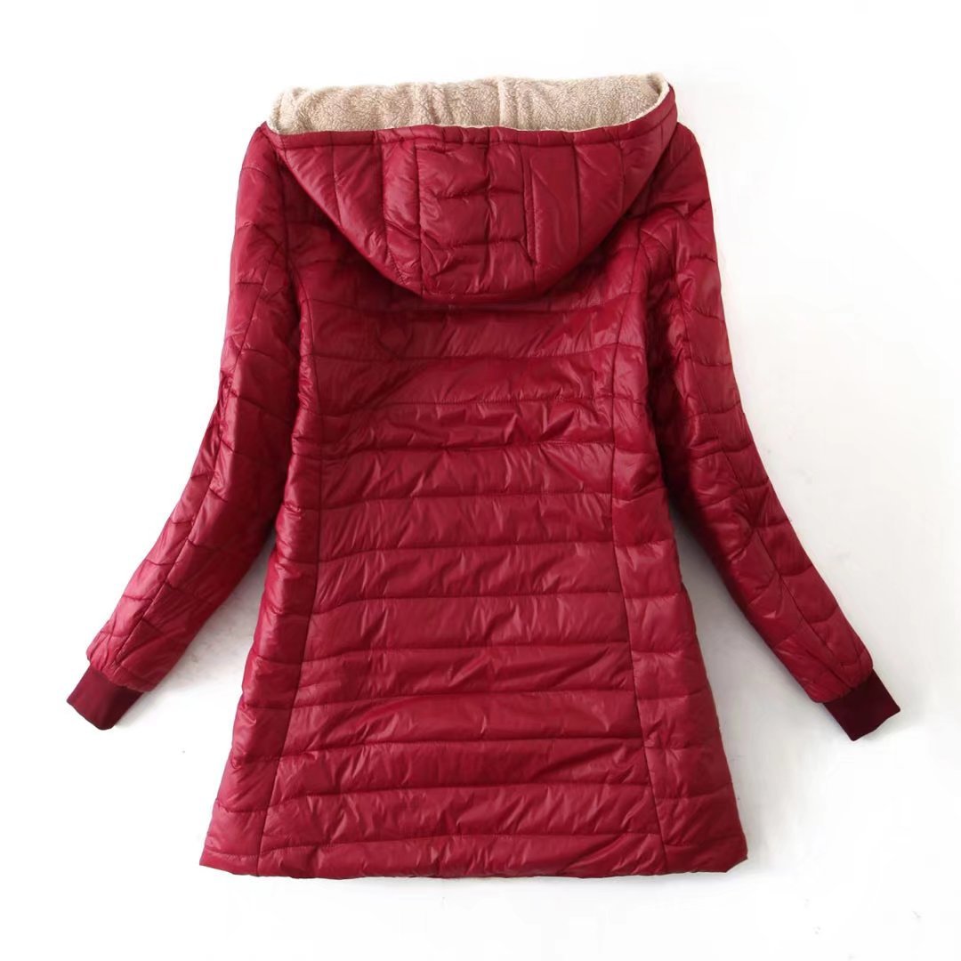 URSULE | WOMEN'S LONG HOODED QUILTED PUFFER COAT 7