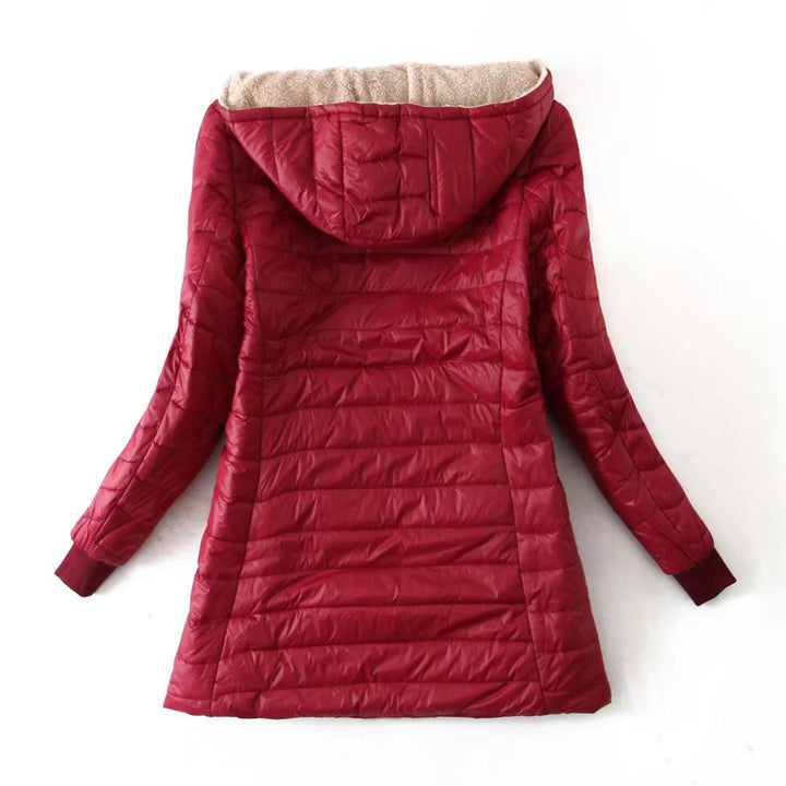 URSULE | WOMEN'S LONG HOODED QUILTED PUFFER COAT 7