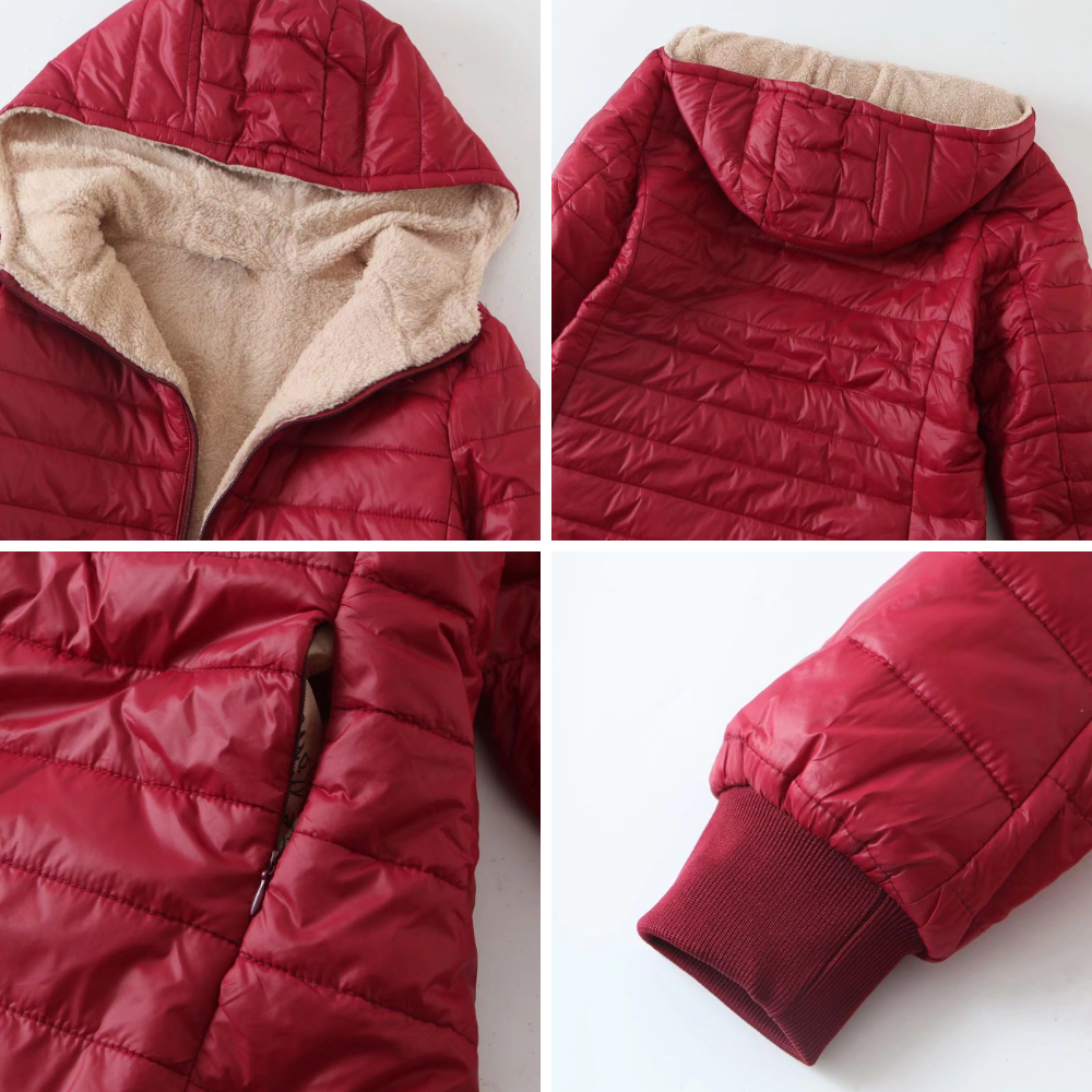 URSULE | WOMEN'S LONG HOODED QUILTED PUFFER COAT 9