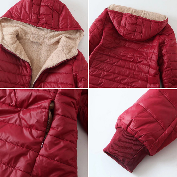 URSULE | WOMEN'S LONG HOODED QUILTED PUFFER COAT 9