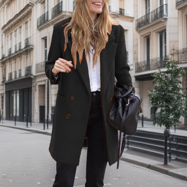 VALENTINE - DOUBLE BREASTED BOUCLE COAT 2
