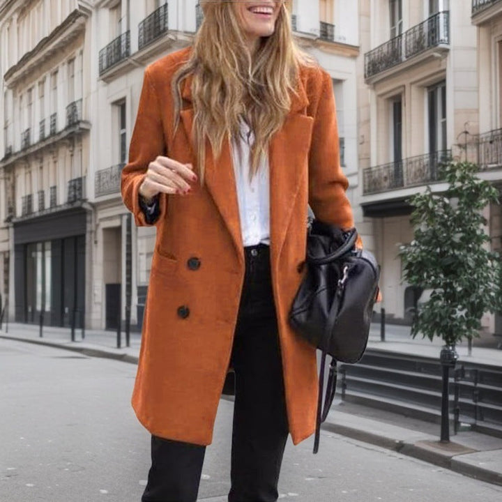 VALENTINE - DOUBLE BREASTED BOUCLE COAT 4