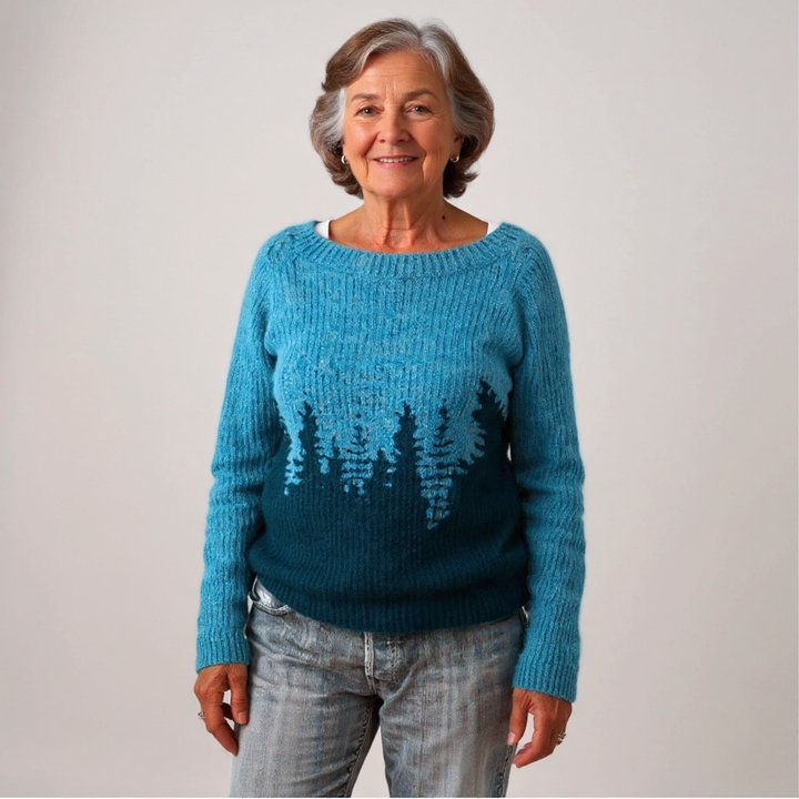 VERA | WOMEN'S NORDIC SWEATER KNIT FAIR ISLE COZY PULLOVER 2