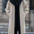 VERNON - LAYERED COLLAR HOODED COAT