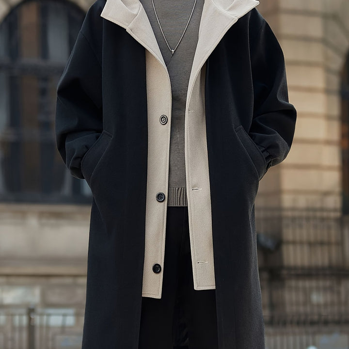 VERNON - LAYERED COLLAR HOODED COAT 2