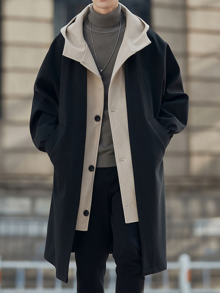 VERNON - LAYERED COLLAR HOODED COAT 8