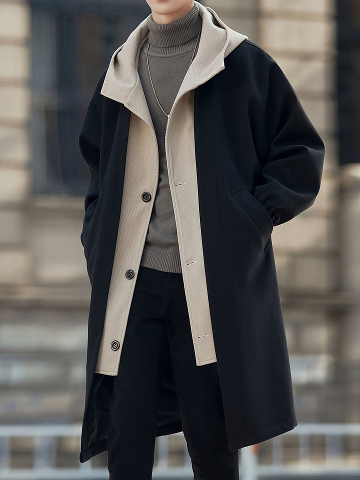 VERNON - LAYERED COLLAR HOODED COAT 9