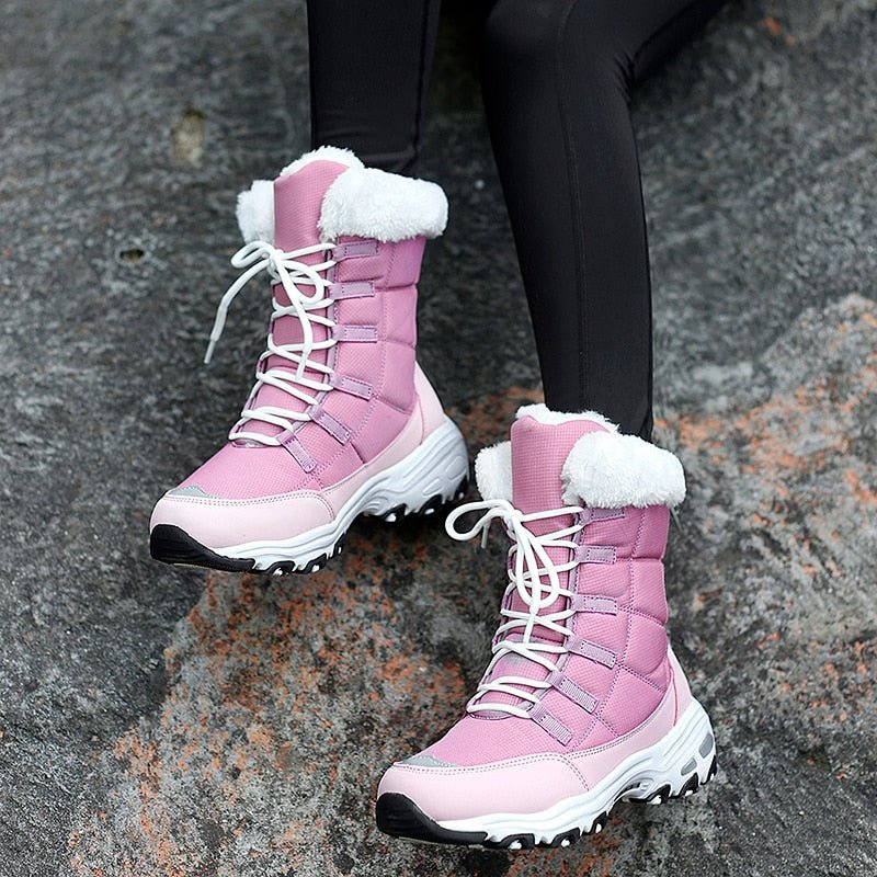 VICTOIRE | WOMEN'S SNOW BOOTS WINTER FUR LINED WATERPROOF 8