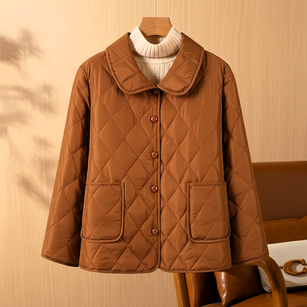 VIOLAINE | WOMEN'S QUILTED BUTTON UP BARN JACKET 1