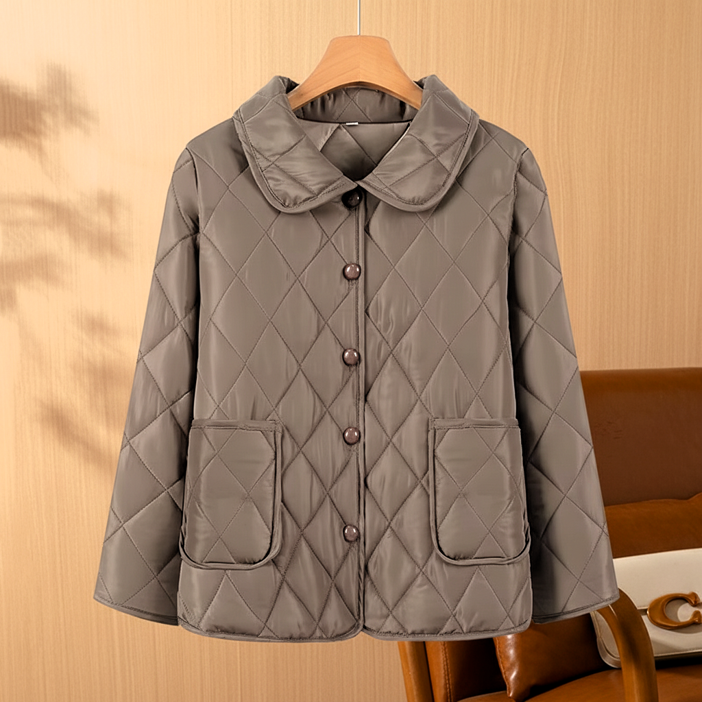 VIOLAINE | WOMEN'S QUILTED BUTTON UP BARN JACKET 2