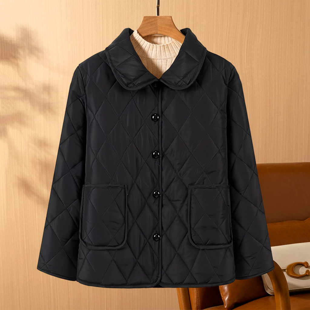 VIOLAINE | WOMEN'S QUILTED BUTTON UP BARN JACKET 3