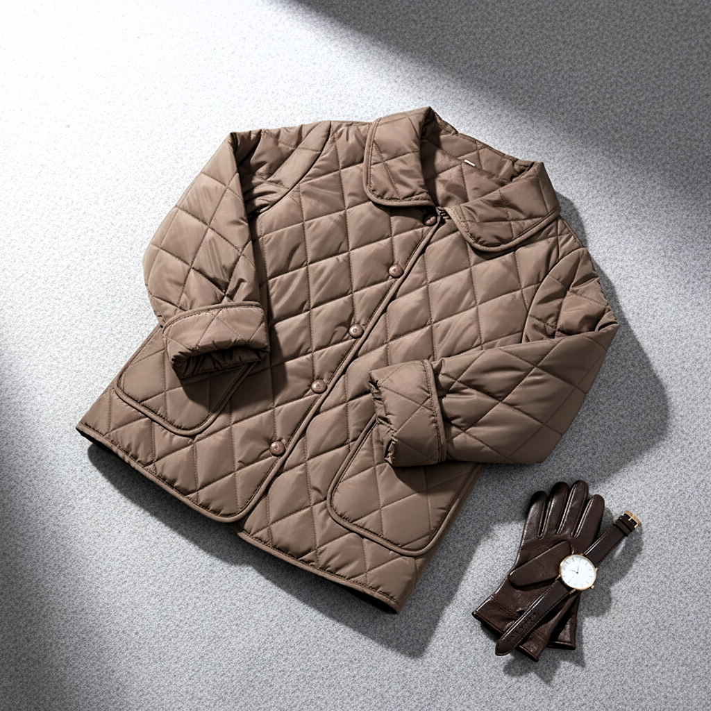 VIOLAINE | WOMEN'S QUILTED BUTTON UP BARN JACKET 4