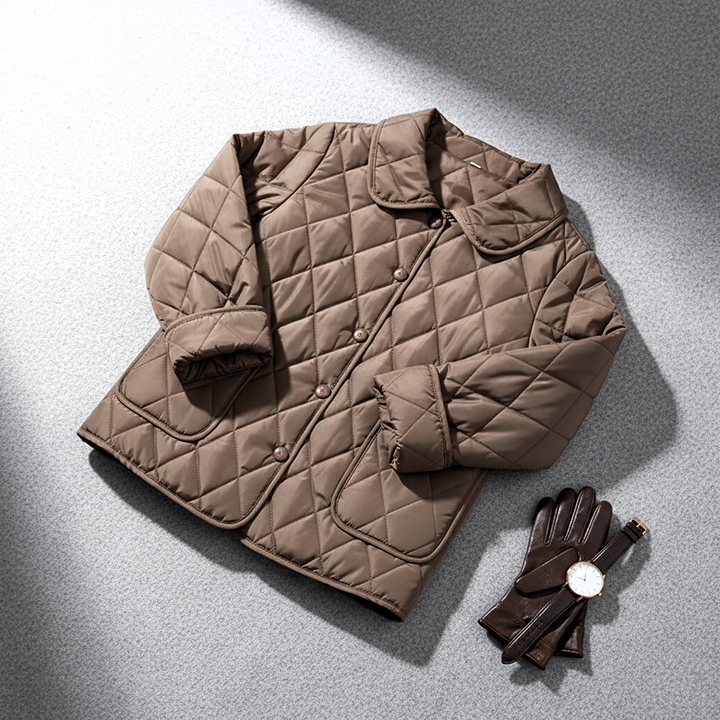 VIOLAINE | WOMEN'S QUILTED BUTTON UP BARN JACKET 4