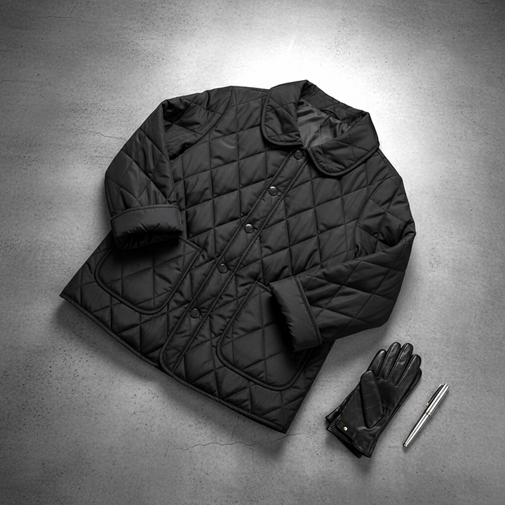 VIOLAINE | WOMEN'S QUILTED BUTTON UP BARN JACKET 5