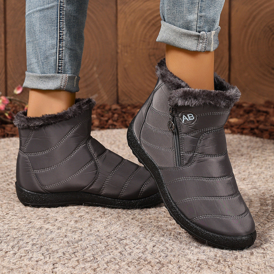 VIOLETTE | WOMEN'S ORTHOPEDIC FUR LINED ANKLE BOOTS WINTER WATERPROOF 6
