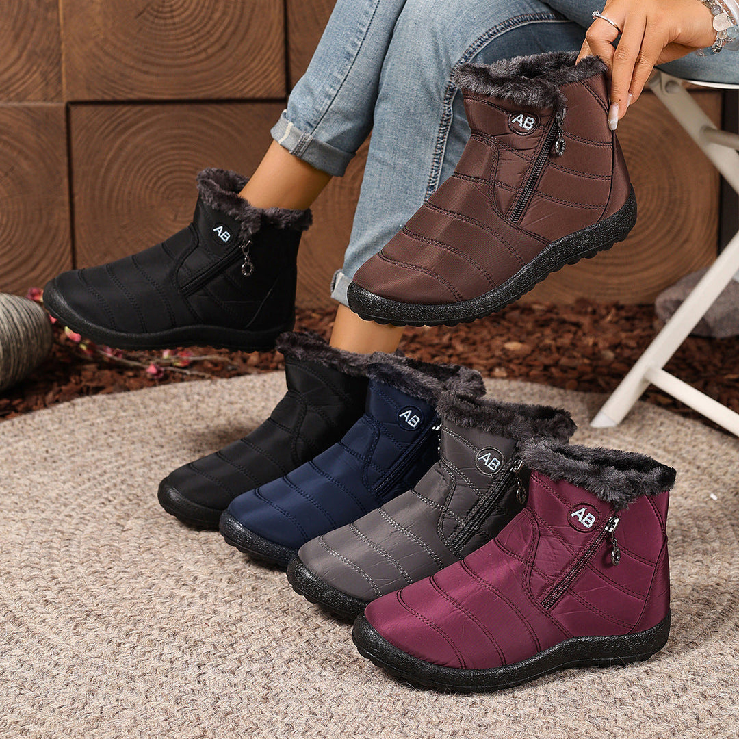 VIOLETTE | WOMEN'S ORTHOPEDIC FUR LINED ANKLE BOOTS WINTER WATERPROOF 8