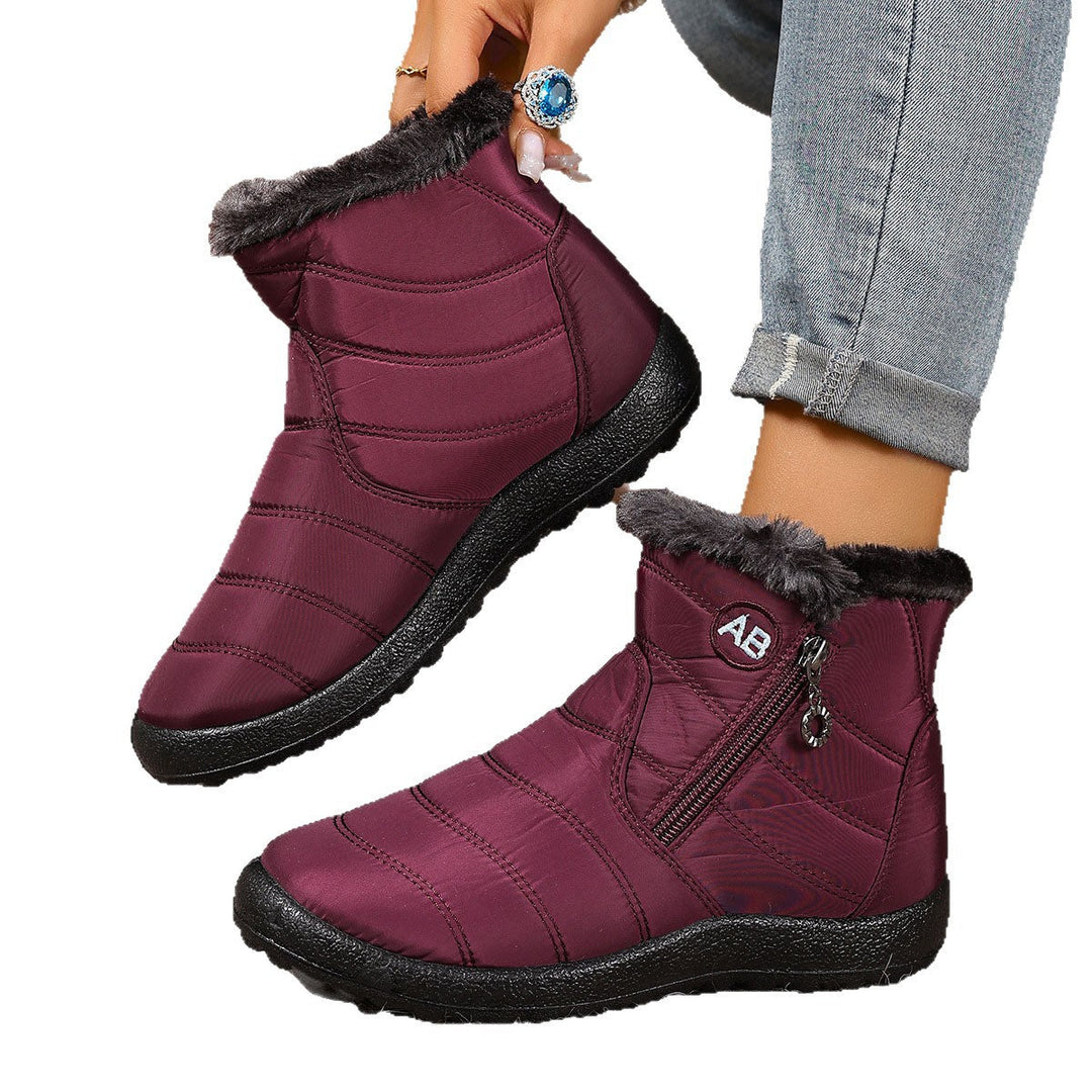 VIOLETTE | WOMEN'S ORTHOPEDIC FUR LINED ANKLE BOOTS WINTER WATERPROOF 9