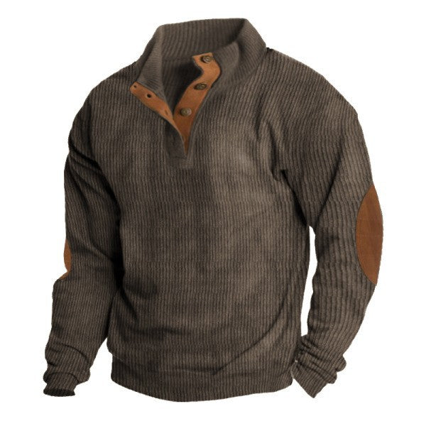 WEXFORD - BUTTONED PLACKET CORDED SWEATER 2