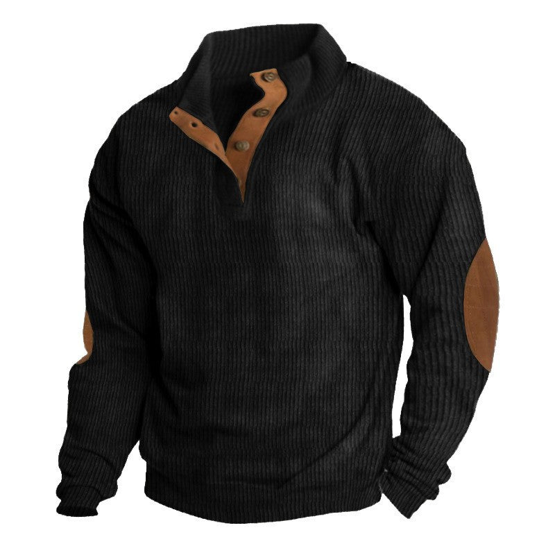 WEXFORD - BUTTONED PLACKET CORDED SWEATER 3