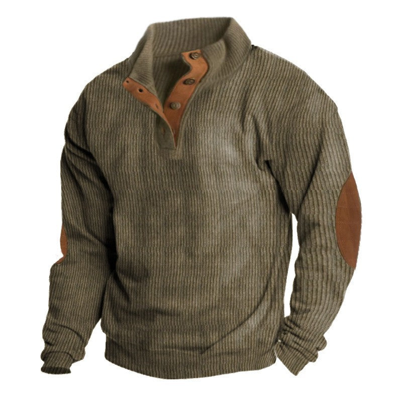 WEXFORD - BUTTONED PLACKET CORDED SWEATER 5