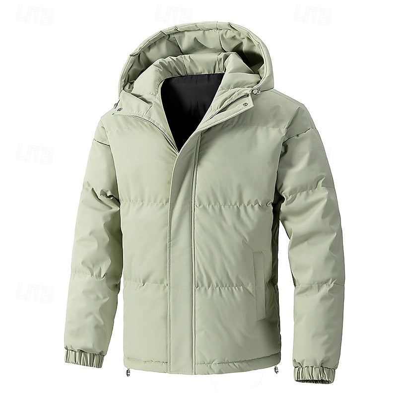 WHITAKER | MEN'S HOODED QUILTED DOWN PUFFER JACKET 1