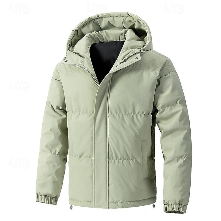 WHITAKER | MEN'S HOODED QUILTED DOWN PUFFER JACKET 1