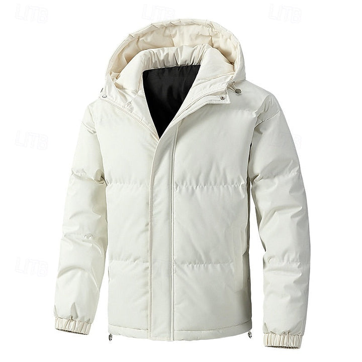 WHITAKER | MEN'S HOODED QUILTED DOWN PUFFER JACKET 4