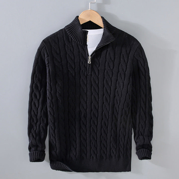 WHITFIELD - CABLE KNIT QUARTER-ZIP SWEATER 2