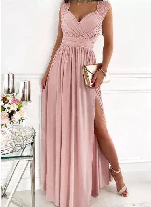 WILHELMINA - DRAPED SLIT MAXI DRESS 9