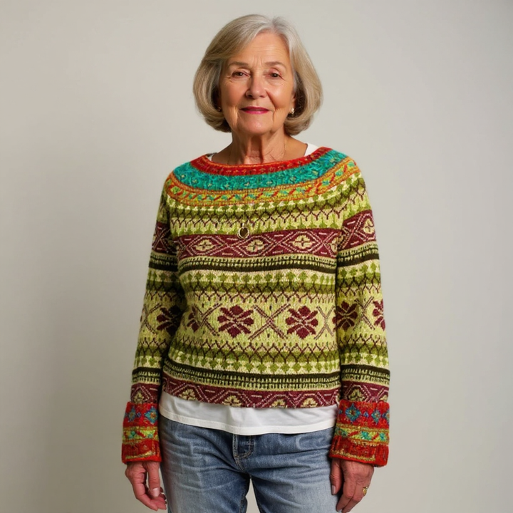 WILLOW | WOMEN'S FAIR ISLE SWEATER PATTERNED CHRISTMAS WOOL PULLOVER 2