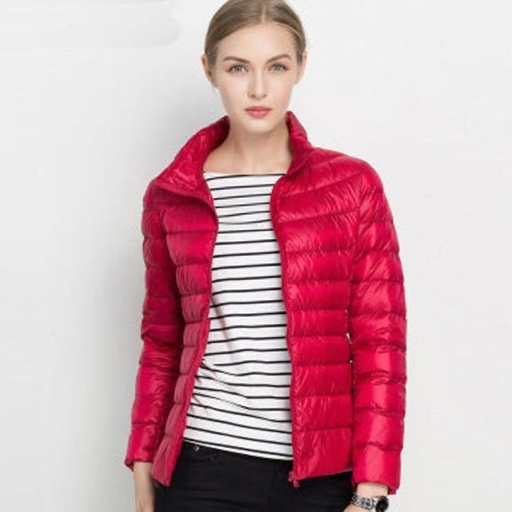 Women's Lightweight Puffer Jacket – Red