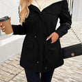 YVELINE | WOMEN'S SHERPA LINED HOODED WINTER JACKET PARKA